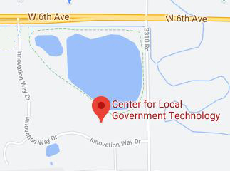 Google map showing the location for the Center for Local Government Technology (CLGT)