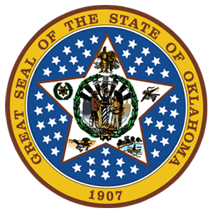 The Great Seal of the State of Oklahoma founded in 1907